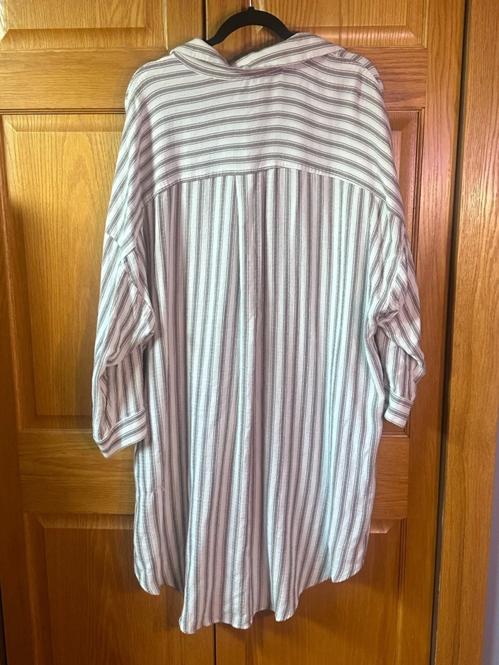 Striped button down tunic - Picture 3 of 3
